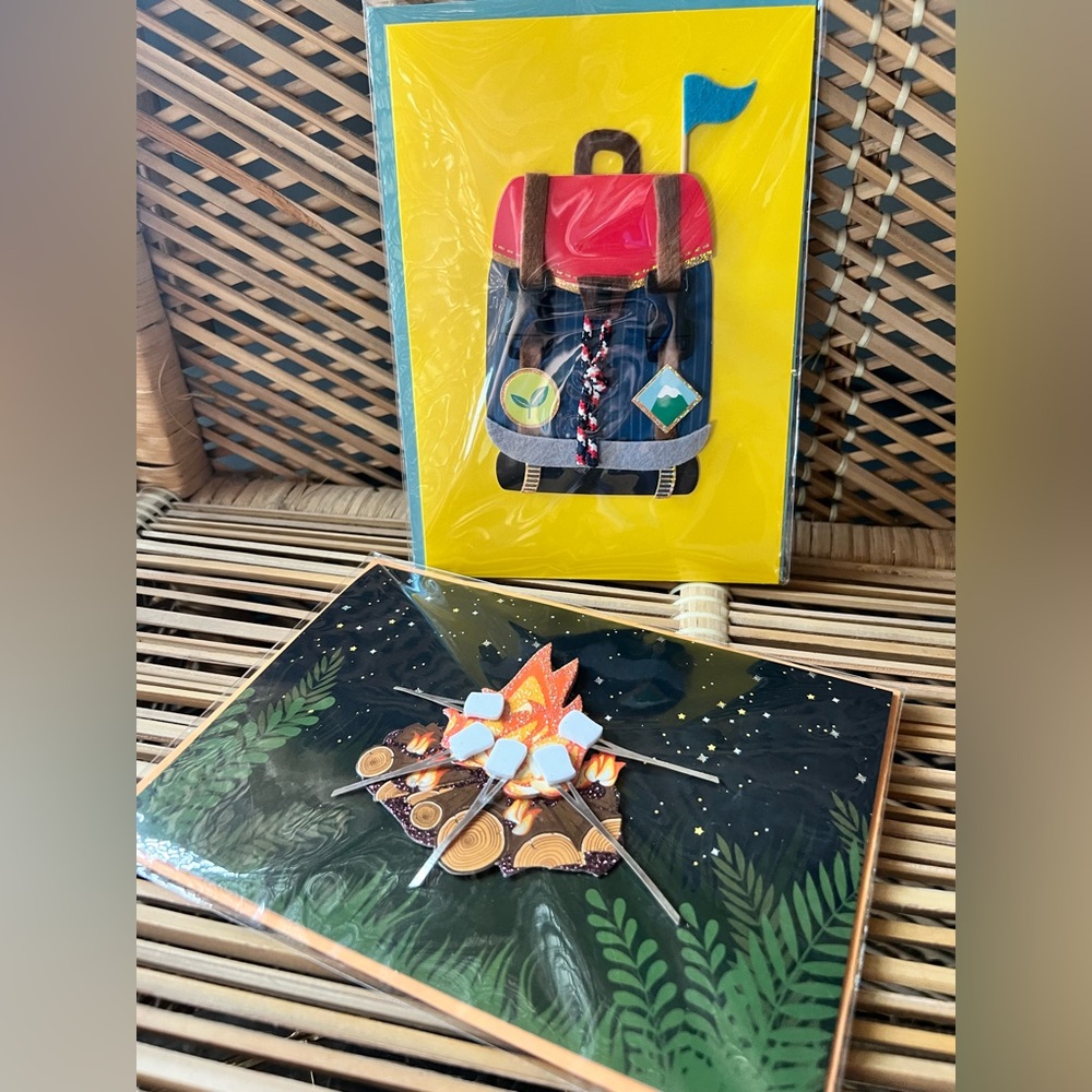Burgoyne Blank Cards Campfire and Backpack